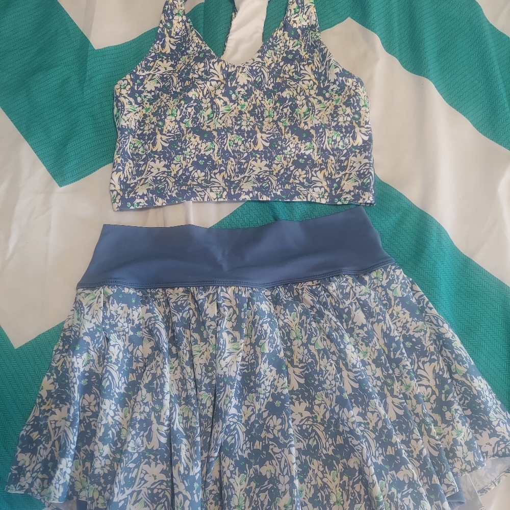 Aerie skort and matching sports bra